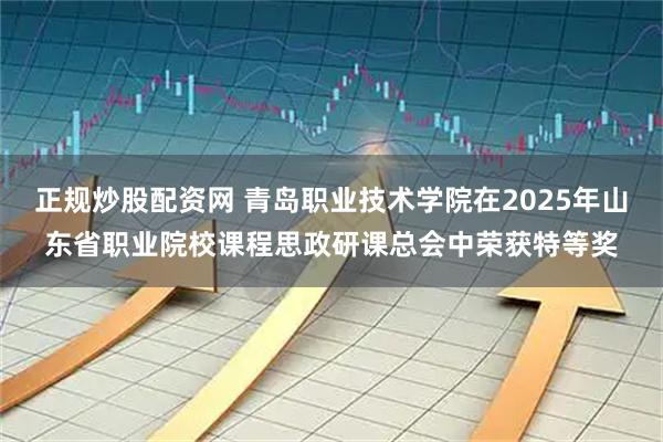 正规炒股配资网 青岛职业技术学院在2025年山东省职业院校课程思政研课总会中荣获特等奖